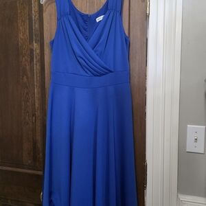 Grace Karin Cobalt Blue Sleeveless V-Neck Maxi Dress